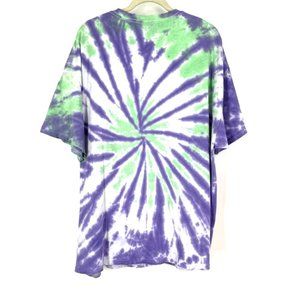 Pink Floyd Animals Pig Logo Tie Dye Cotton T-Shirt Purple Blue Size 1X/2X NWOT